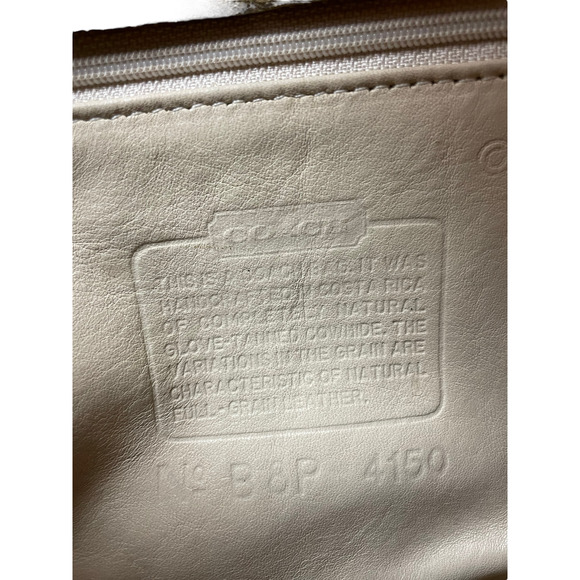 Vintage Coach Fletcher 4150 Ivory Flap Crossbody - Picture 9 of 11